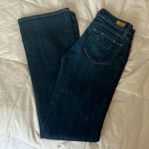 Paige bootcut jeans in dark wash